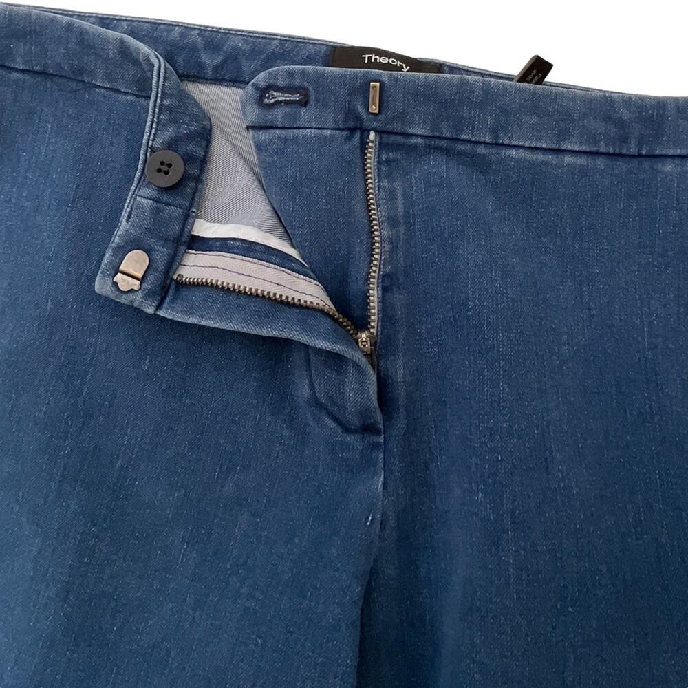 THEORY Movement Denim Classic Cropped Skinny Pants - Picture 11 of 12